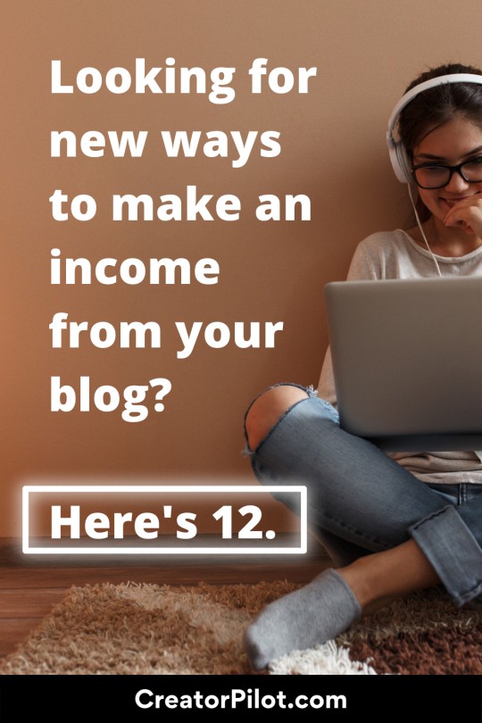 make an income from your blog