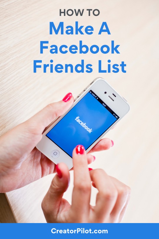 How to make a Facebook friends list