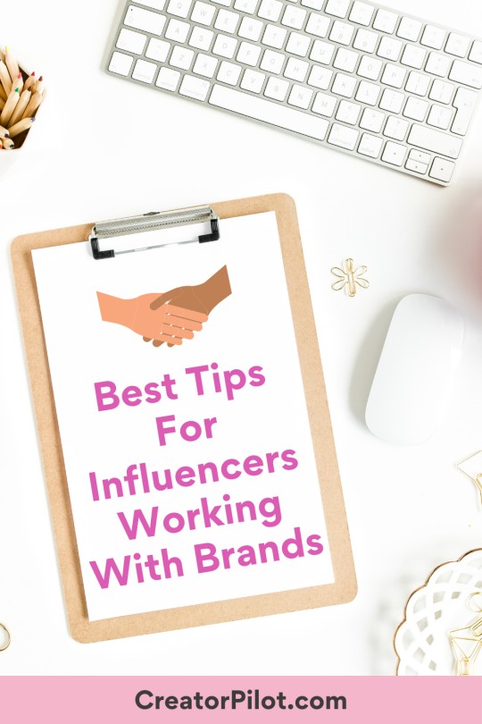 best tips for influencers working with brands