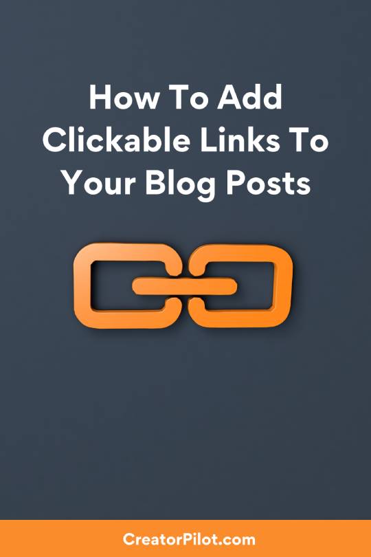 How to add clickable links to your blog posts